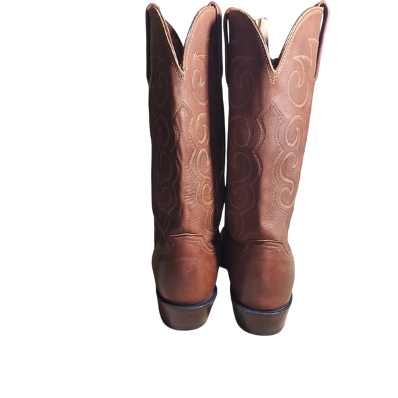 Lucchese 1883 Baker Men’s 9.5 Wide  Western Cowboy Boots Brown Leather  300610 - Picture 6 of 16